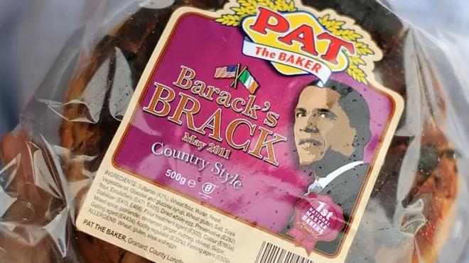 In 2011 Irish bakers made Brack bread in the president's honour