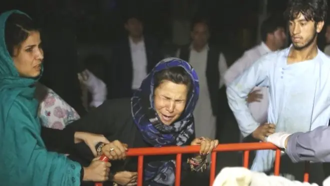 धमाके में मारे गए व्यक्ति की रिश्तेदार