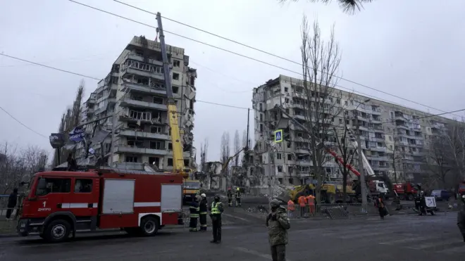 ракета попала в жилой дом в Днепре