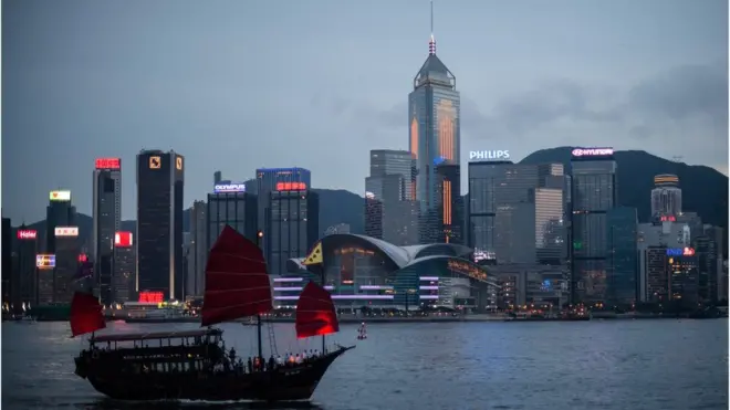 香港地標維多利亞海港