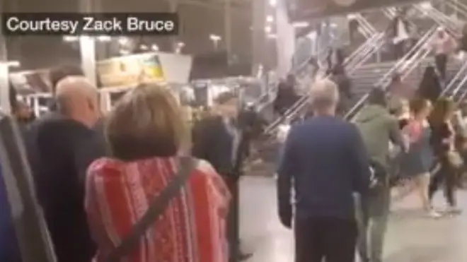 هلع في محطة القطار بمانشستر