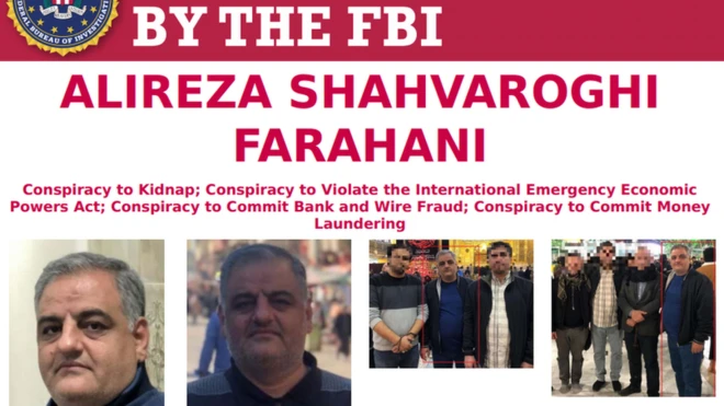 تصویری که اف بی آی در فهرست افراد فراری از علیرضا فراهانی منتشر کرده است