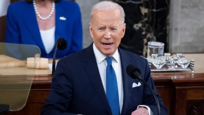 US President Joe Biden delivers his State of the Union Address