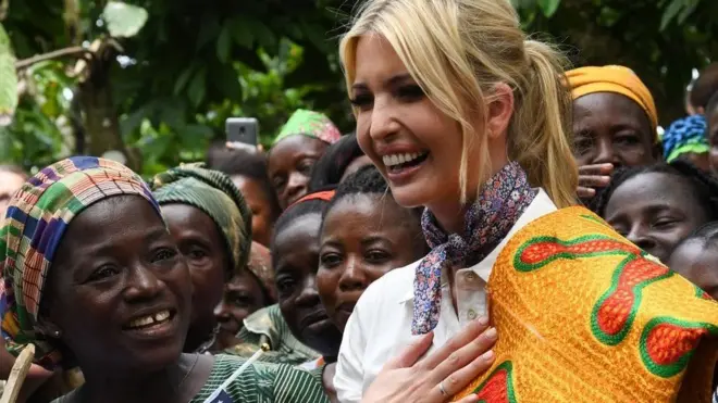 Ivanka Trump oo booqasho ku joogta dalka Ivory Coas