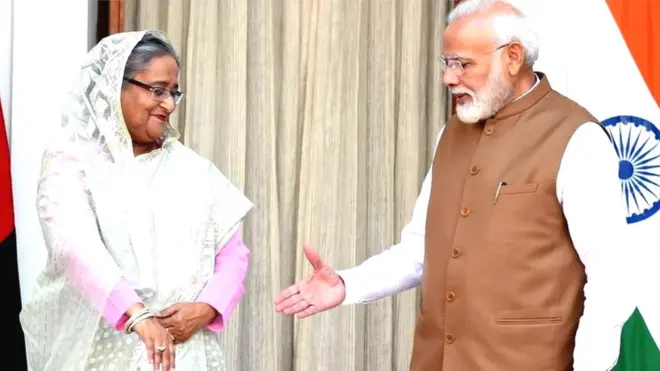 शेख़ हसीना नरेंद्र मोदी