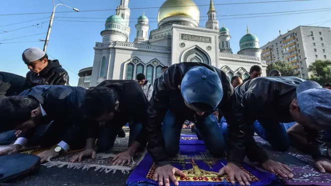 Musulmanes en Moscú