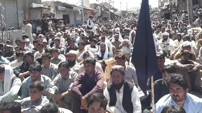 لیویز اہلکاروں کے قتل کے خلاف احتجاج،