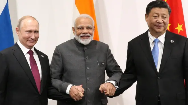 मोदी, पुतिन और जिनपिंग