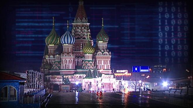Moscow skyline - BBC graphic