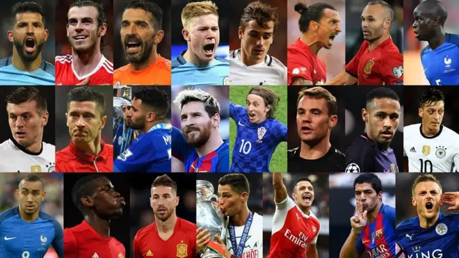 Les 23 prétendants au titre de meilleur joueur Fifa 2016