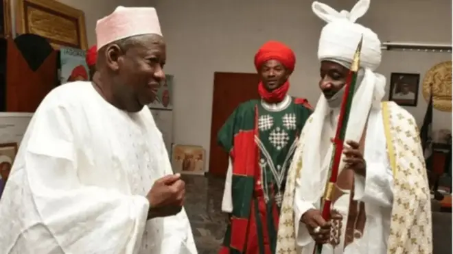 gomina Ganduje ati Emir ana nilu Kano, Sanusi Lamido Sanusi