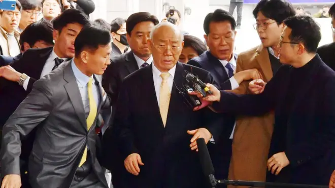 11일 광주지법에 출석한 전두환 전 대통령