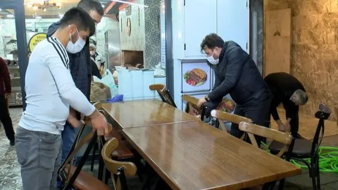 İstanbul'da bir restoran