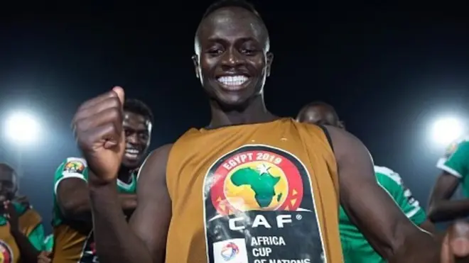 La joie Sadio Mané et de ses coéquipiers après la qualification pour la finale de la Can 2019