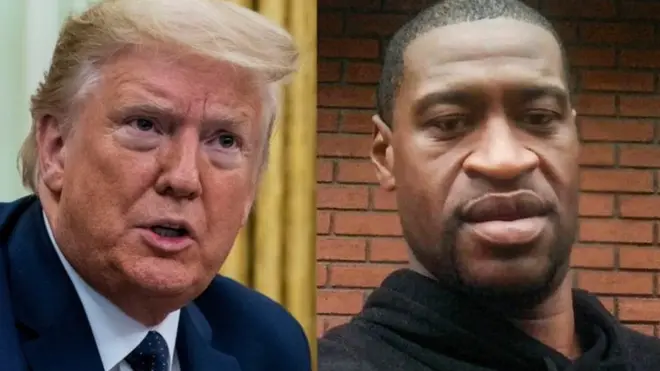 ترامب وجورج فلويد