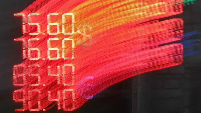 табло с курсами валют