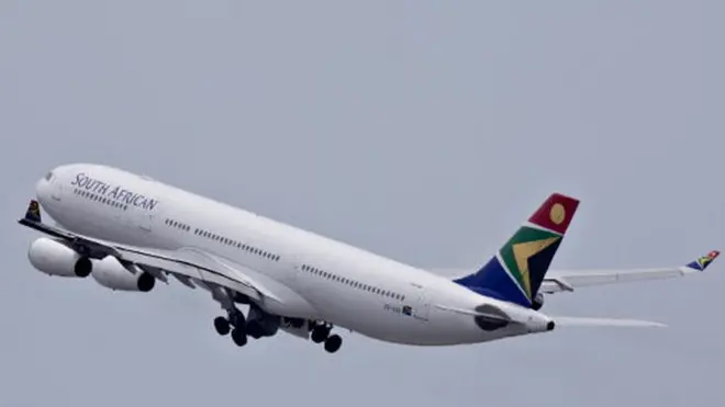 Un appareil de la South African Airways