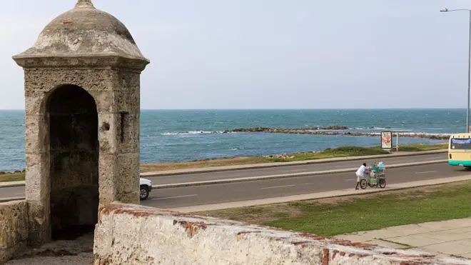 Los muros de Cartagena son un legado histórico de Colombia.