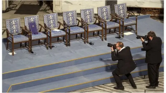 劉曉波2010年獲得諾貝爾和平獎。