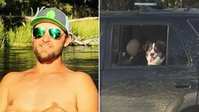 Jeremy Taylor and his dog Ally