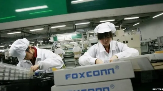 富士康在中國製造最著名的產品當屬蘋果手機