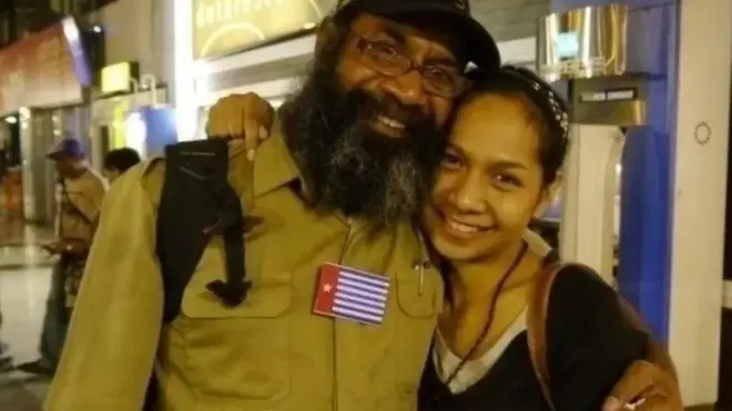 Filep Karma dan putrinya, Audryn Karma.