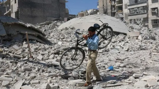 Alepo es una de las ciudades más castigadas en la guerra en Siria.