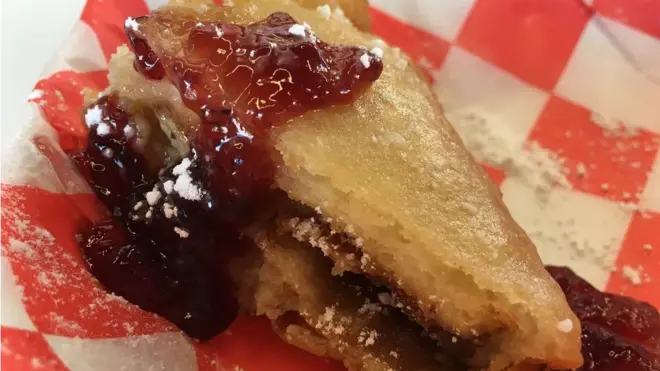 You might want to start with just one corner of the fried PBJ and see how you get on.