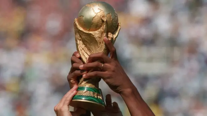 El trofeo del Mundial