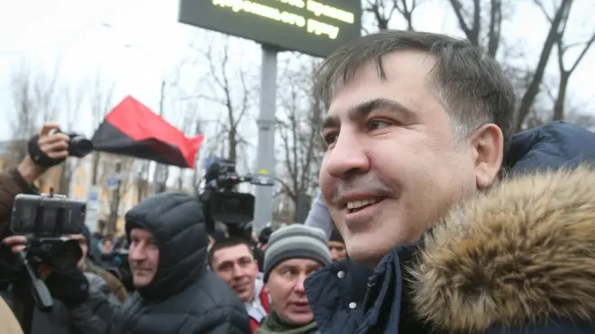 Міхеіла Саакашвілі затримали поблизу офісу Руху Нових сил у центрі Києва