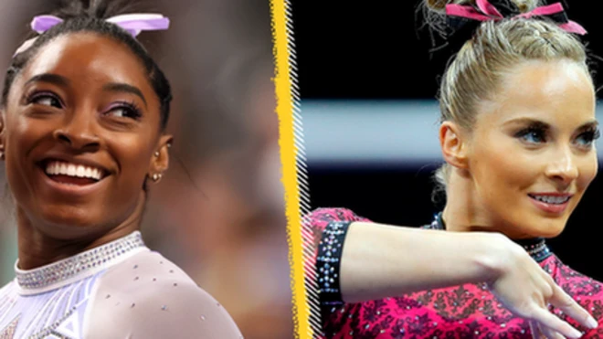 Simone Biles and MyKayla Skinner