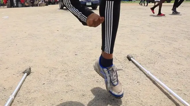 Skakač u vis bez noge