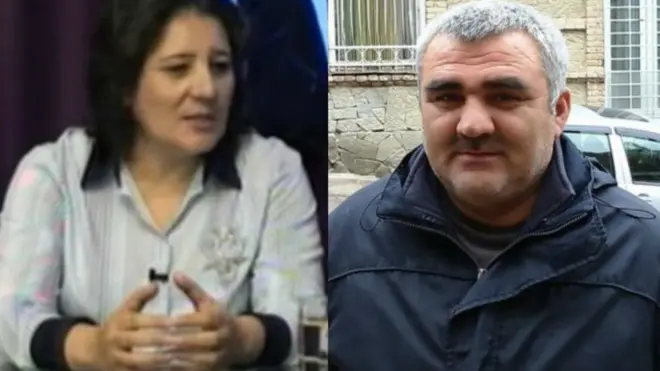 AXCP sədrinin müavini Gözəl Bayramlı və jurnalist Əfqan Muxtarlı