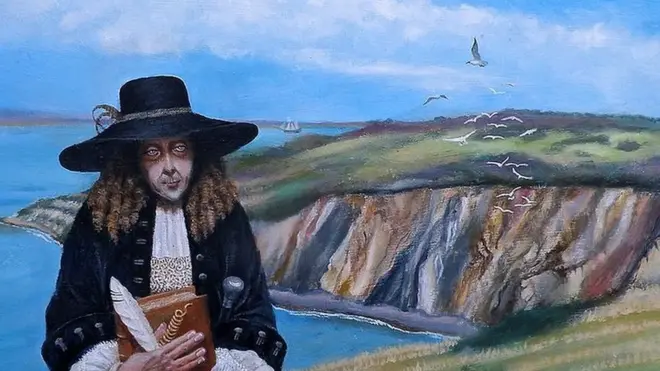 A parte inferior à direita diz: "Robert Hooke 1635-1703 nascido na ilhaqual o melhor aplicativo para fazer aposta de futebolWight. Um dos homens mais engenhosos que já existiu".