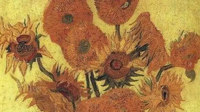 Jarrón con catorce girasoles (1889).