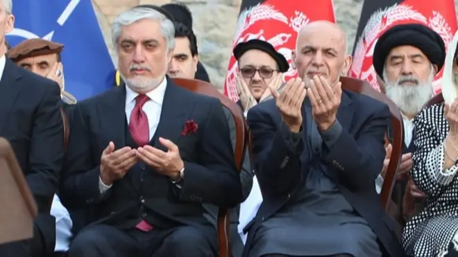 ولسمشر غني ویلي چې اجرائيه ریاست نور لغوه دی، خو عبدالله یې ځواب کې ویلي چې غني نور ولسمشر نه دی