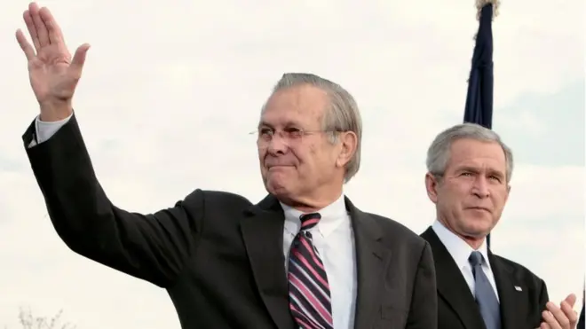 Donald Rumsfeld was both the youngest and oldest to person to have served as US defence secretary