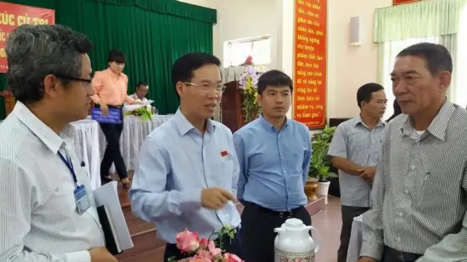 Ông Võ Văn Thưởng trong cuộc tiếp xúc cử tri
