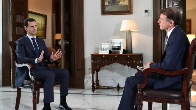 Suriye Devlet Başkanı Beşar Esad, Amerikan NBC televizyonu ile Şam'da görüştü.