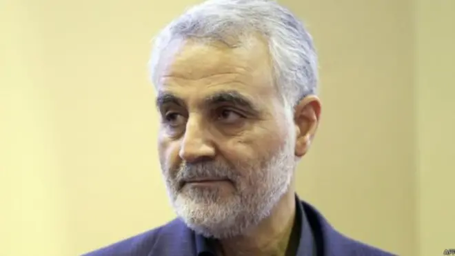 لا يمر وقت طويل لمشاهد التلفزيون الإيراني وإلا ويرى صورة الجنرال قاسم سليماني