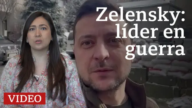 Zelensky líder en guerra