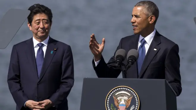Синдзо Абэ и Барак Обама