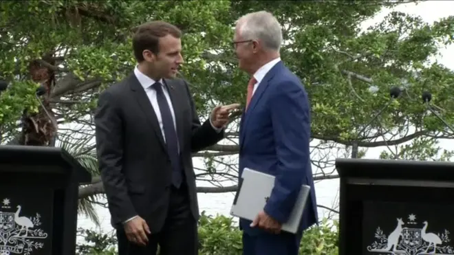 Macron and Turnbull