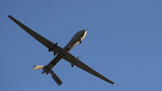 The United States Airforce used drones to launch airstrikes against the Islamic State group in Iraq and Syria.