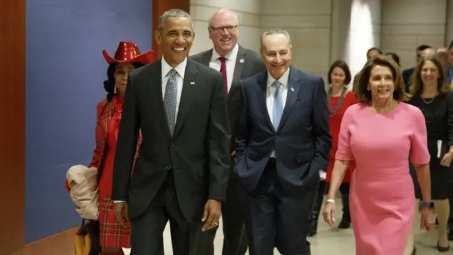 Obama akiwasili kuhudhuria mikutano majengo ya bunge Capitol Hill