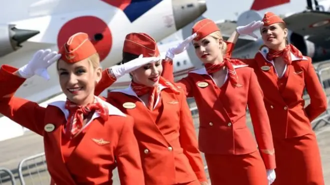 俄羅斯國際航空公司的空姐：公司認為她們是國家的名片。