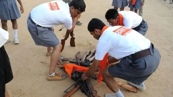 آر ایس ایس کی ہمنوا بجرنگ دل جیسی تنظیمیں پرتششد واقعات میں ملوث رہی ہیں