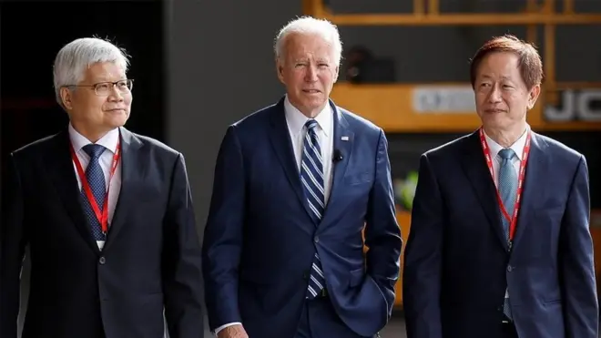 美國總統拜登出席台積電亞利桑那州晶圓廠上機（啟用）典禮