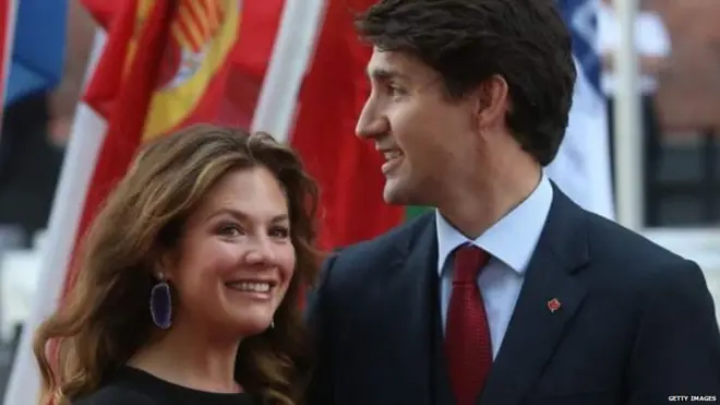 सोफ़ी ट्रूडो और जस्टिन ट्रूडो