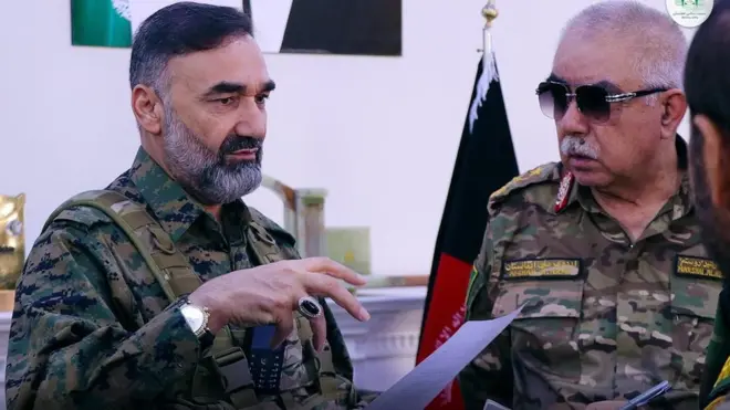 Маршал Дўстум ва генерал Нур